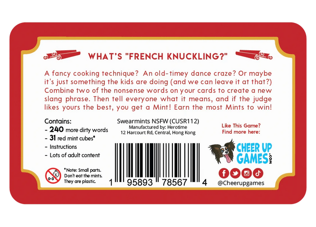 Gamers Guild AZ Cheer Up Games Swearmints Spicy NSFW Edition Quartermaster Direct