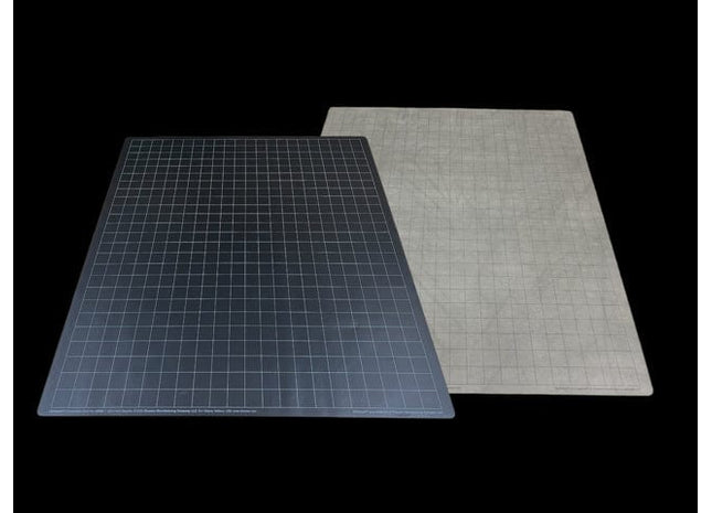 Gamers Guild AZ Chessex Chessex: Battlemat 1 Inch Reversible Black & Grey Squares Chessex