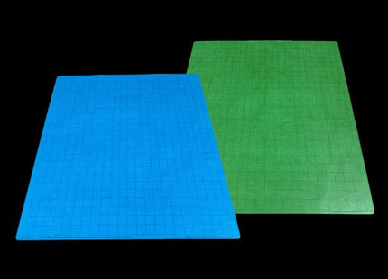 Gamers Guild AZ Chessex Chessex: Battlemat 1 Inch Reversible Blue-Green Squares Chessex