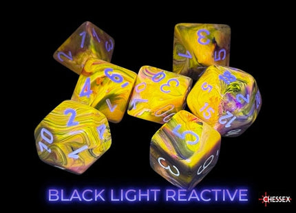 Gamers Guild AZ Chessex Chessex Dice: Festive Symphony/white Polyhedral 7-Dice Set Chessex