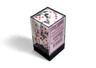 Gamers Guild AZ Chessex Chessex Dice: Gemini Black-White/pink 16mm d6 Dice Block (12 dice) Chessex
