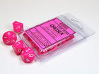 Gamers Guild AZ Chessex Chessex Dice: Opaque Pink/white Set of Ten d10s Chessex