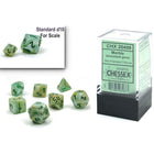 Gamers Guild AZ Chessex CHX20409: 7-Die Set Mini Marble: Green/Dark Green Chessex