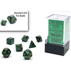 Gamers Guild AZ Chessex CHX20415: 7-Die Set Mini Scarab: Jade/Gold Chessex