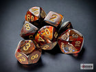 Gamers Guild AZ Chessex CHX20419 - Scarab® Mini-hedral™ Blue Blood™/gold 7-Die Set Chessex