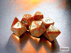 Gamers Guild AZ Chessex CHX20503 - Glitter Mini-hedral™ Gold/silver 7-Die Set Chessex