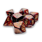 Gamers Guild AZ Chessex CHX22419 - Mega-Hedral 7 Dice Set: Scarab Blue with Gold (Pre-Order) Chessex