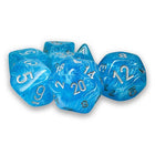 Gamers Guild AZ Chessex CHX22566 - Mega-Hedral 7 Dice Set: Luminary Sky with Silver (Pre-Order) Chessex