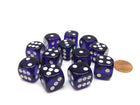 Gamers Guild AZ Chessex CHX23607 - Chessex 16mm Purple / White Translucent Chessex