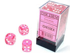 Gamers Guild AZ Chessex CHX23614 - Chessex 16mm D6 Translucent Pink/white Chessex