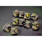 Gamers Guild AZ Chessex CHX24205 - Chessex D10 Deep Forest With Bronze Brushed Dice Set of 10 (Pre-Order) Chessex