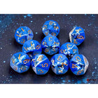 Gamers Guild AZ Chessex CHX24206 - Chessex D10 Wavebreak With Gold Brushed Dice Set of 10 (Pre-Order) Chessex