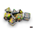 Gamers Guild AZ Chessex CHX24405 - Chessex Polyhedral Deep Forest With Bronze Brushed Dice Set of 7 (Pre-Order) Chessex
