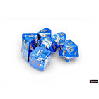 Gamers Guild AZ Chessex CHX24406 - Chessex Polyhedral Wavebreak With Gold Brushed Dice Set of 7 (Pre-Order) Chessex