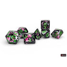 Gamers Guild AZ Chessex CHX24414 - Chessex Polyhedral Paintball With Green Brushed Dice Set of 7 (Pre-Order) Chessex
