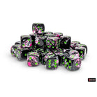 Gamers Guild AZ Chessex CHX24814 - Chessex 12mm D6 Paintball With Green Brushed Dice Block (Pre-Order) Chessex