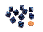 Gamers Guild AZ Chessex CHX25107 - Chessex Set of Ten D10 Speckled Cobalt / Blue Chessex