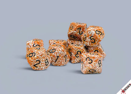 Gamers Guild AZ Chessex CHX25133 - Chessex Speckled Rust D10 - Set of Ten (Pre-Order) AGD