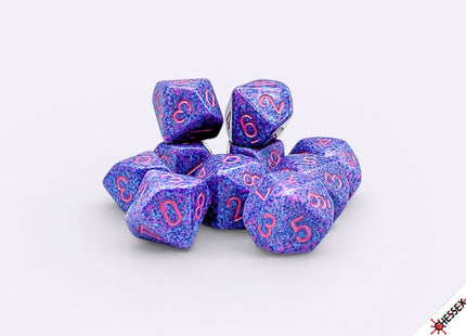 Gamers Guild AZ Chessex CHX25167 - Chessex Speckled Purple Passion D10 - Set of Ten (Pre-Order) AGD