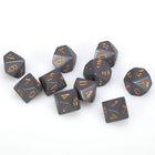 Gamers Guild AZ Chessex CHX25220 - Chessex D10 Opaque Dark Grey/Copper of 10 ACD Distribution