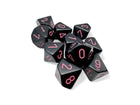 Gamers Guild AZ Chessex CHX25248 - Chessex Set of Ten d10 Opaque Black/pink (Pre-Order) Chessex