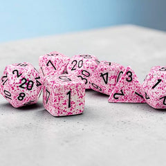 Gamers Guild AZ Chessex CHX25354- Chessex Speckled Pink 7-Dice Set (Pre-Order) AGD