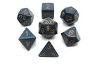 Gamers Guild AZ Chessex CHX25426 - Chessex 7Die Set Opaque Dusty Blue/Copper Chessex