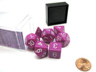 Gamers Guild AZ Chessex CHX25427 - Chessex 7 Die Set Light Purple/White Opaque Chessex