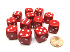 Gamers Guild AZ Chessex CHX25604 - Chessex 16mm Red / White Opaque Chessex