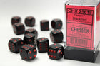 Gamers Guild AZ Chessex CHX25618 - Chessex 16mm D6 Opaque Black/red Chessex
