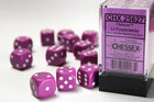 Gamers Guild AZ Chessex CHX25627 - Chessex 16mm D6 Opaque Light Purple/white Chessex