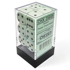 Gamers Guild AZ Chessex CHX25665: Chessex D6 Opaque Pastel Green/Black Dice Block ACD Distribution