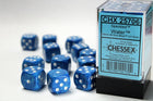 Gamers Guild AZ Chessex CHX25706 - Chessex 16mm Set of 12 D6 Speckled Water Chessex