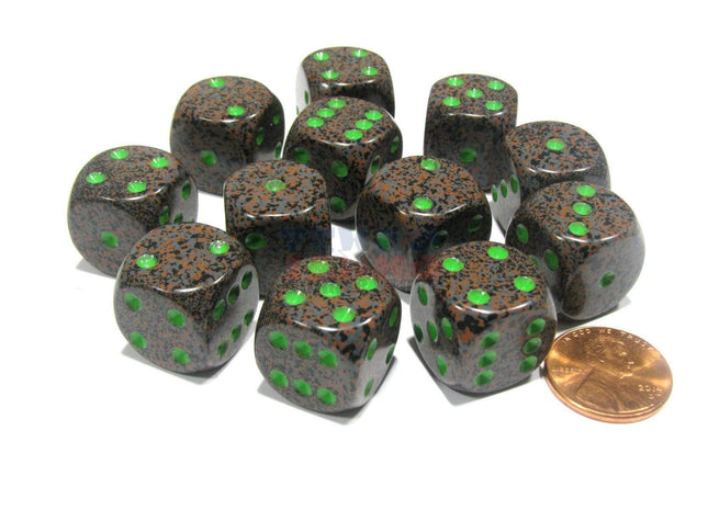 Gamers Guild AZ Chessex CHX25710 - Chessex  16mm Earth Speckled Chessex