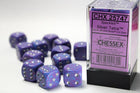 Gamers Guild AZ Chessex CHX25747 - Chessex 16mm Set of 12 D6 Speckled Silver Tetra Chessex