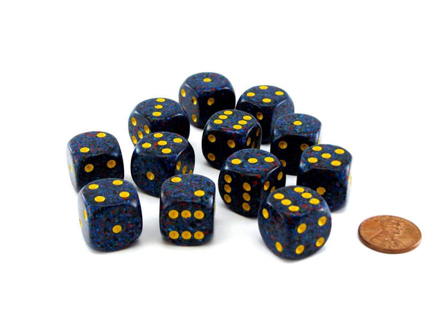 Gamers Guild AZ Chessex CHX25766 - Chessex 16mm Twilight Speckled Chessex