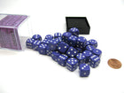 Gamers Guild AZ Chessex CHX25807 - Chessex 12mm Purple / White Opaque Chessex
