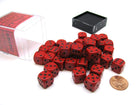 Gamers Guild AZ Chessex CHX25814 - Chessex 12mm Red / Black Opaque Chessex