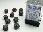 Gamers Guild AZ Chessex CHX25820 - Chessex 12mm Opaque Dark Grey/Copper Chessex
