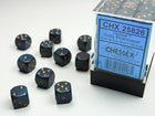 Gamers Guild AZ Chessex CHX25826 - Chessex 12mm D6 Opaque Dusty Blue/Copper Chessex