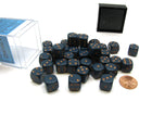Gamers Guild AZ Chessex CHX25826 - Chessex 12mm Opaque Dusty Blue/Gold Chessex