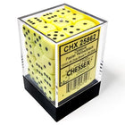 Gamers Guild AZ Chessex CHX25862: Chessex D6 Opaque Pastel Yellow/Black Dice Block ACD Distribution