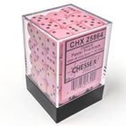Gamers Guild AZ Chessex CHX25864: Chessex D6 Opaque Pastel Pink/Black Dice Block ACD Distribution