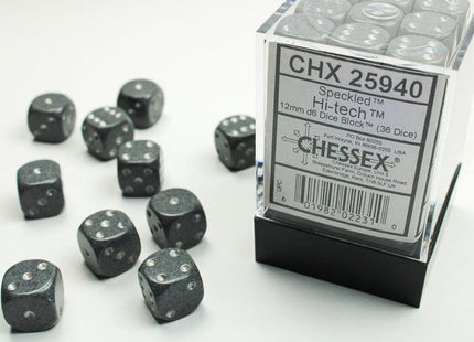 Gamers Guild AZ Chessex CHX25940 -  Chessex 12mm D6  Hi-Tech Speckled Chessex