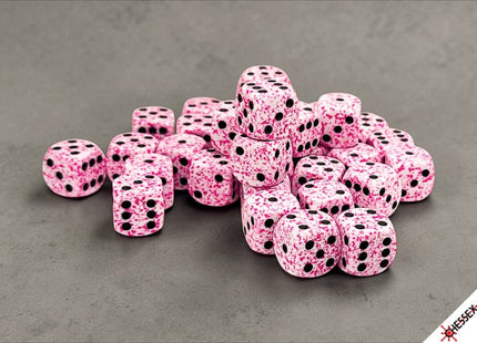 Gamers Guild AZ Chessex CHX25954 - Chessex Speckled Pink D6 - 36ct Dice Block (Pre-Order) AGD