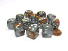 Gamers Guild AZ Chessex CHX26624 - Chessex 16mm Copper / Steel Gemini Chessex