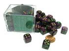 Gamers Guild AZ Chessex CHX26834 - Chessex 12mm Green Purple/Gold Gemini Chessex