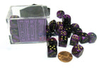 Gamers Guild AZ Chessex CHX26840 - Chessex 12mm Black Purple/White Gemini Chessex