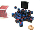 Gamers Guild AZ Chessex CHX26858 - Chessex 12mm Black Starlight/Red Gemini Chessex