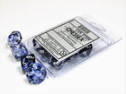Gamers Guild AZ Chessex CHX27208 - Chessex Set of Ten D10 Nebula Black / White Chessex